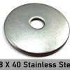 Bitcoin M8 X 40 Stainless Steel Fender Washers - Bitcoin Seed Stacks