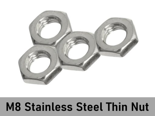 Seed Stacks - Stainless Steel Thin Nut - M8