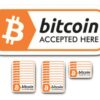 Bitcoin Accepted Here Version 2 - 25 Pack